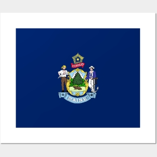 Flag of Maine Posters and Art